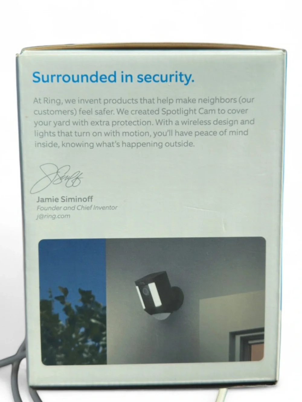 NEW/Sealed Ring Spotlight Camera Battery Operated